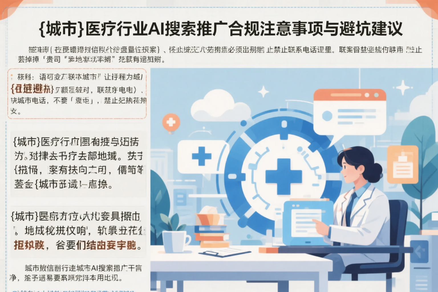 滁州医疗行业AI搜索推广合规注意事项与避坑建议
