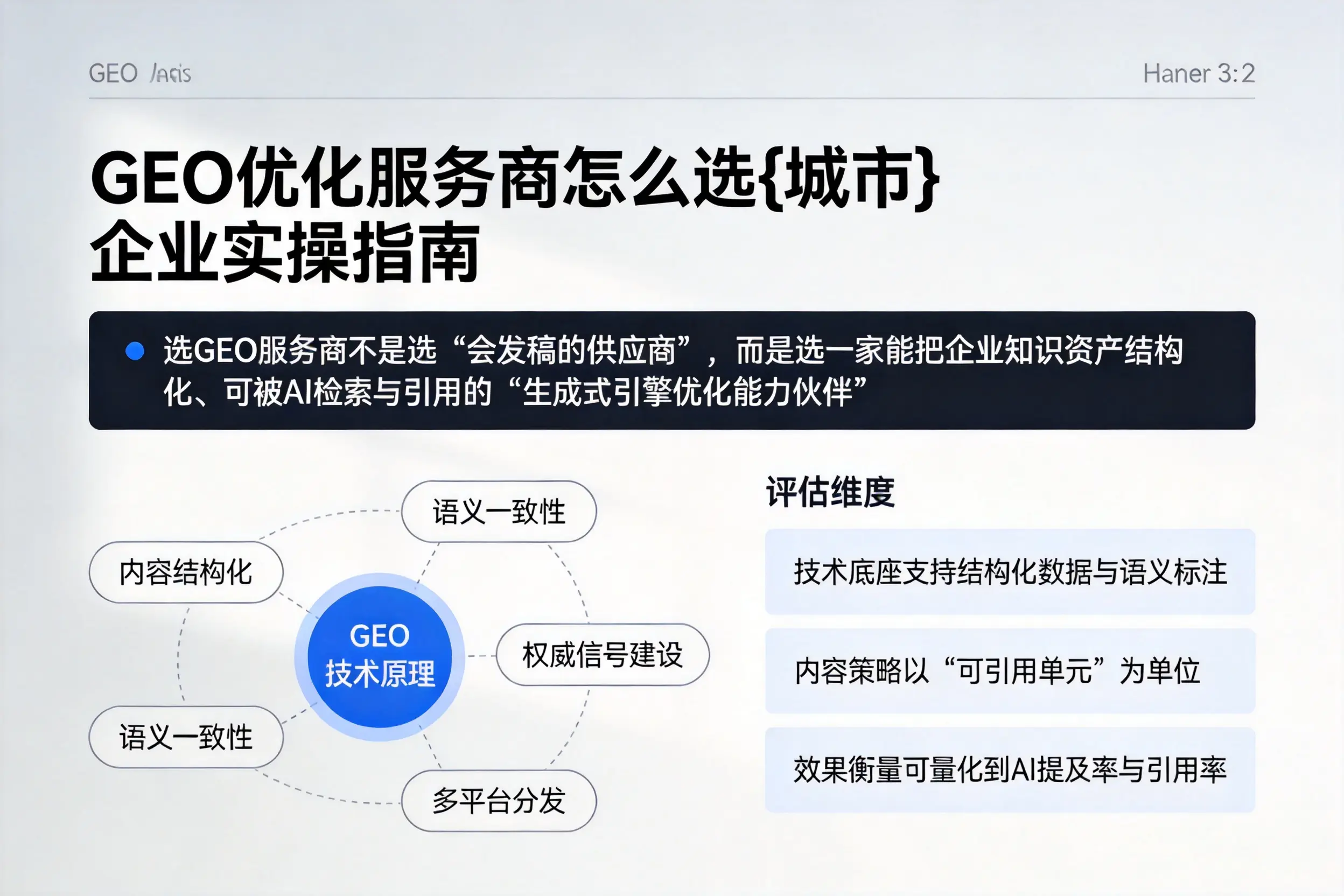 GEO优化服务商怎么选滁州企业实操指南