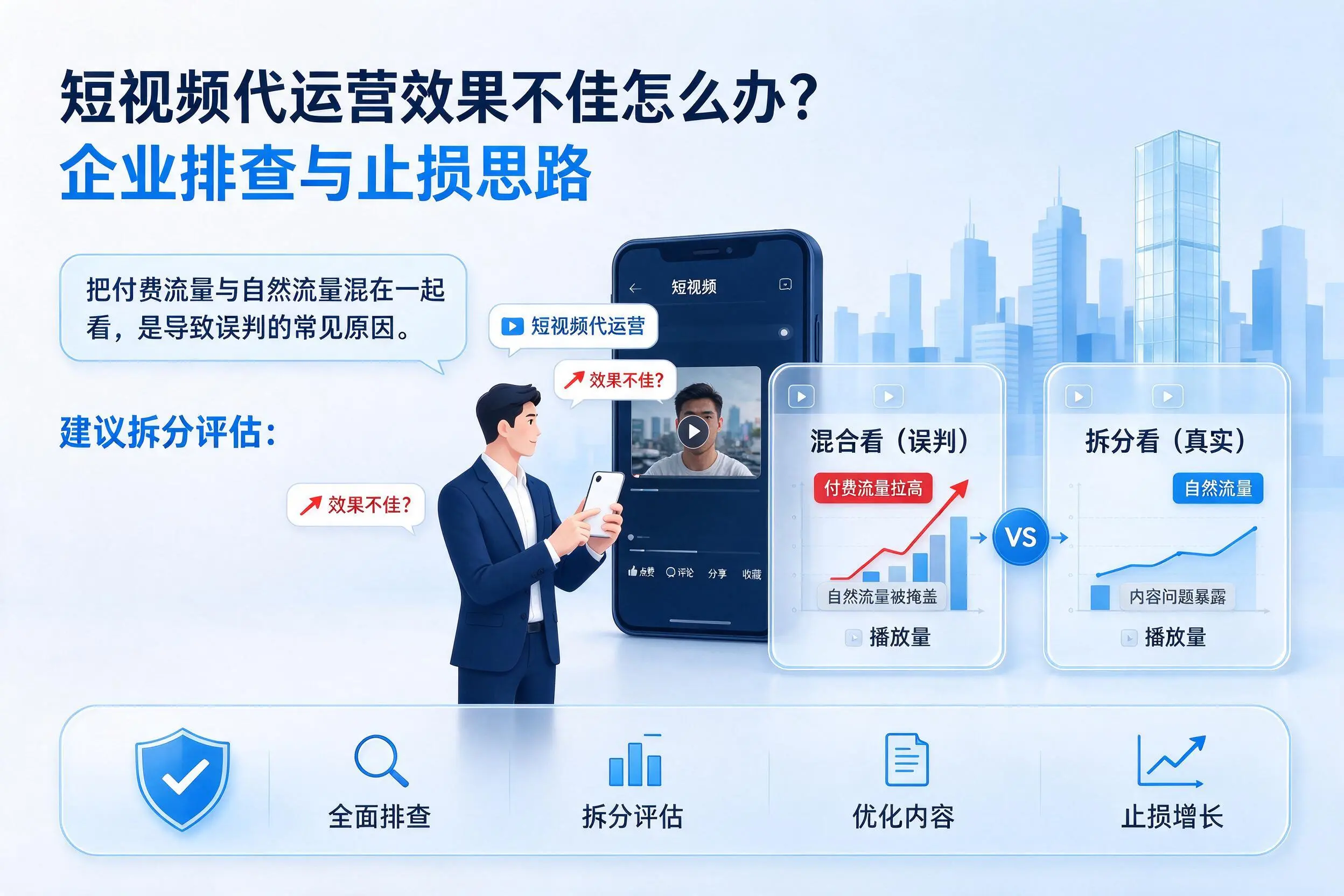 短视频代运营效果不佳怎么办?滁州企业排查与止损思路