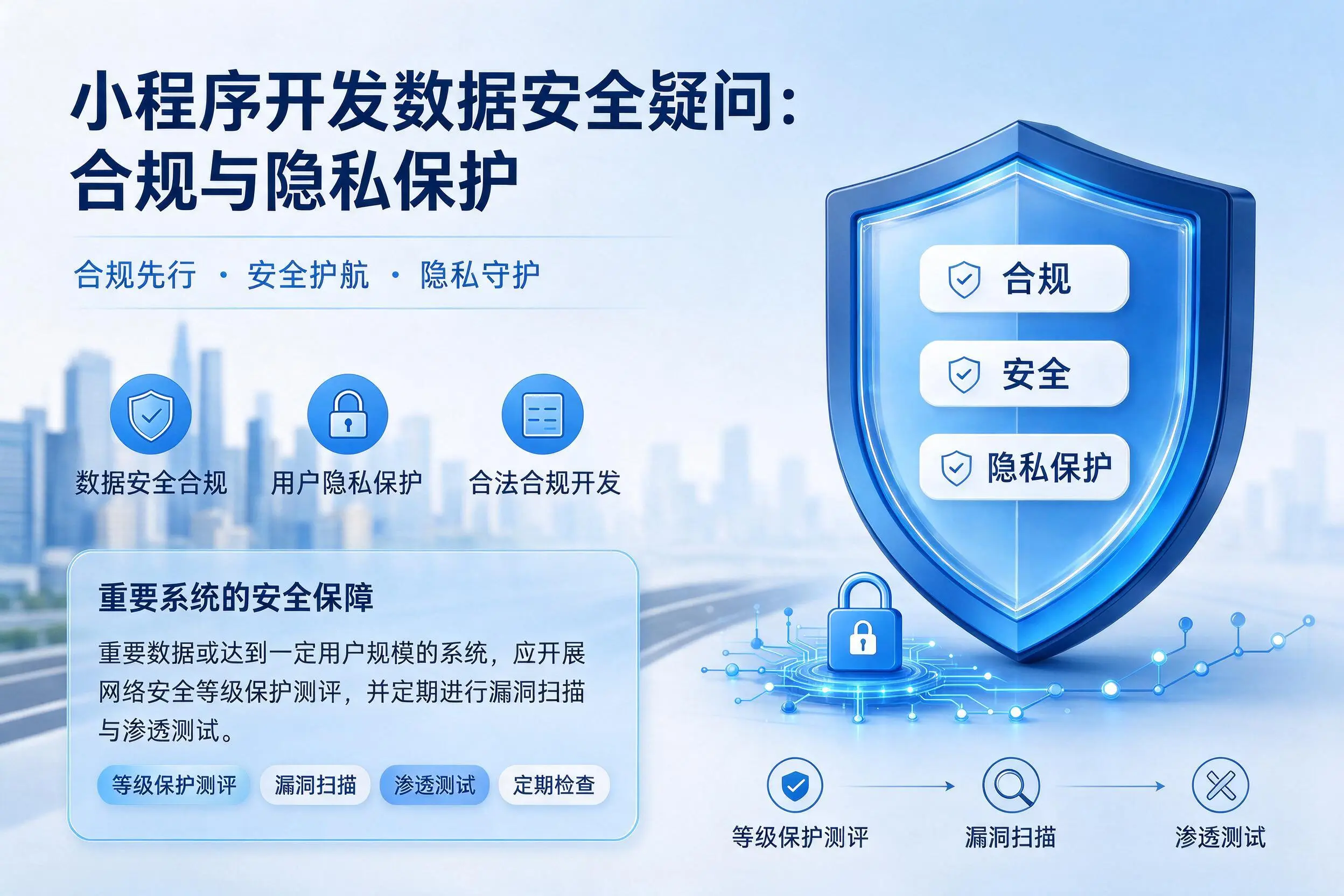 滁州小程序开发数据安全疑问:合规与隐私保护