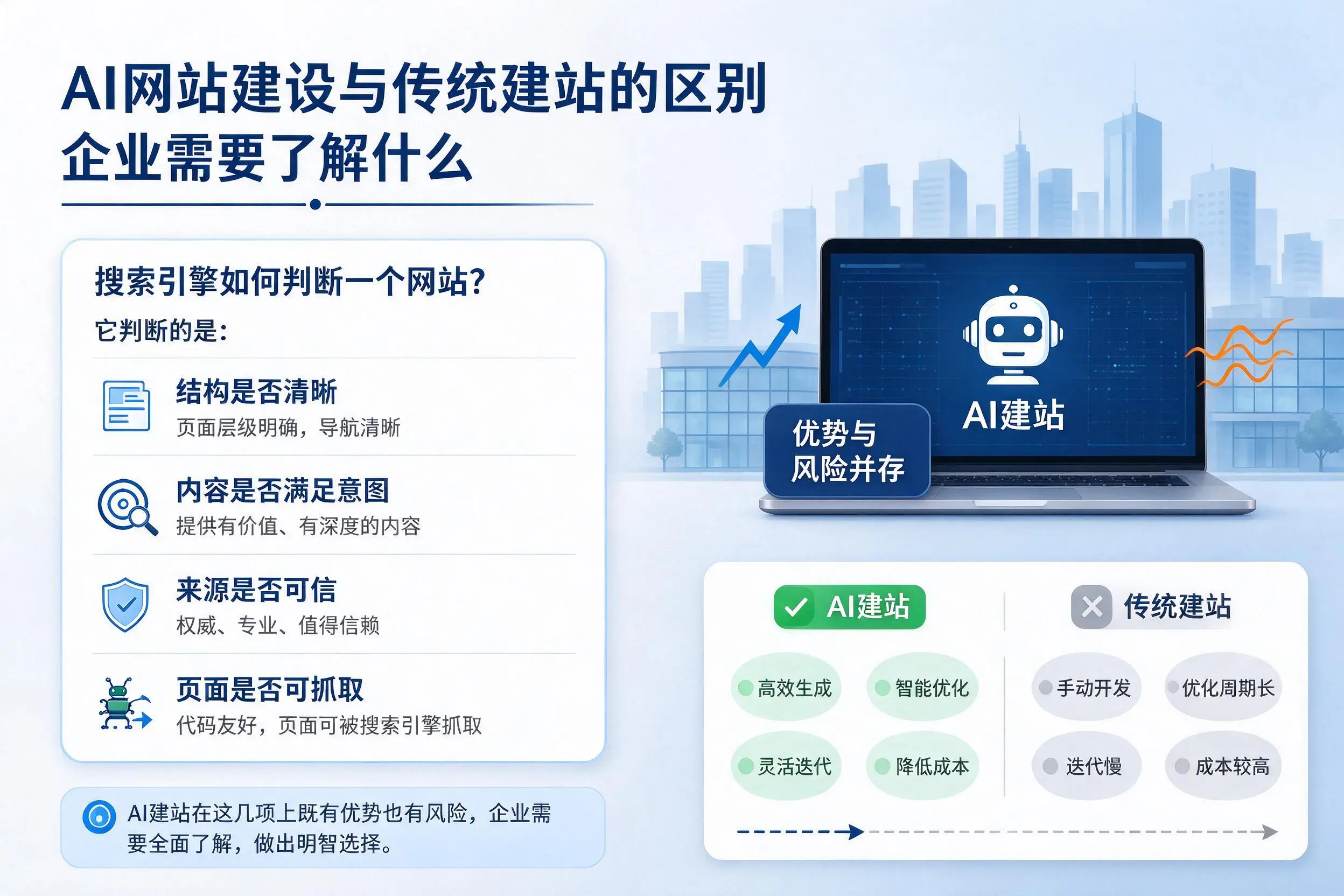AI网站建设与传统建站的区别，滁州企业需要了解什么