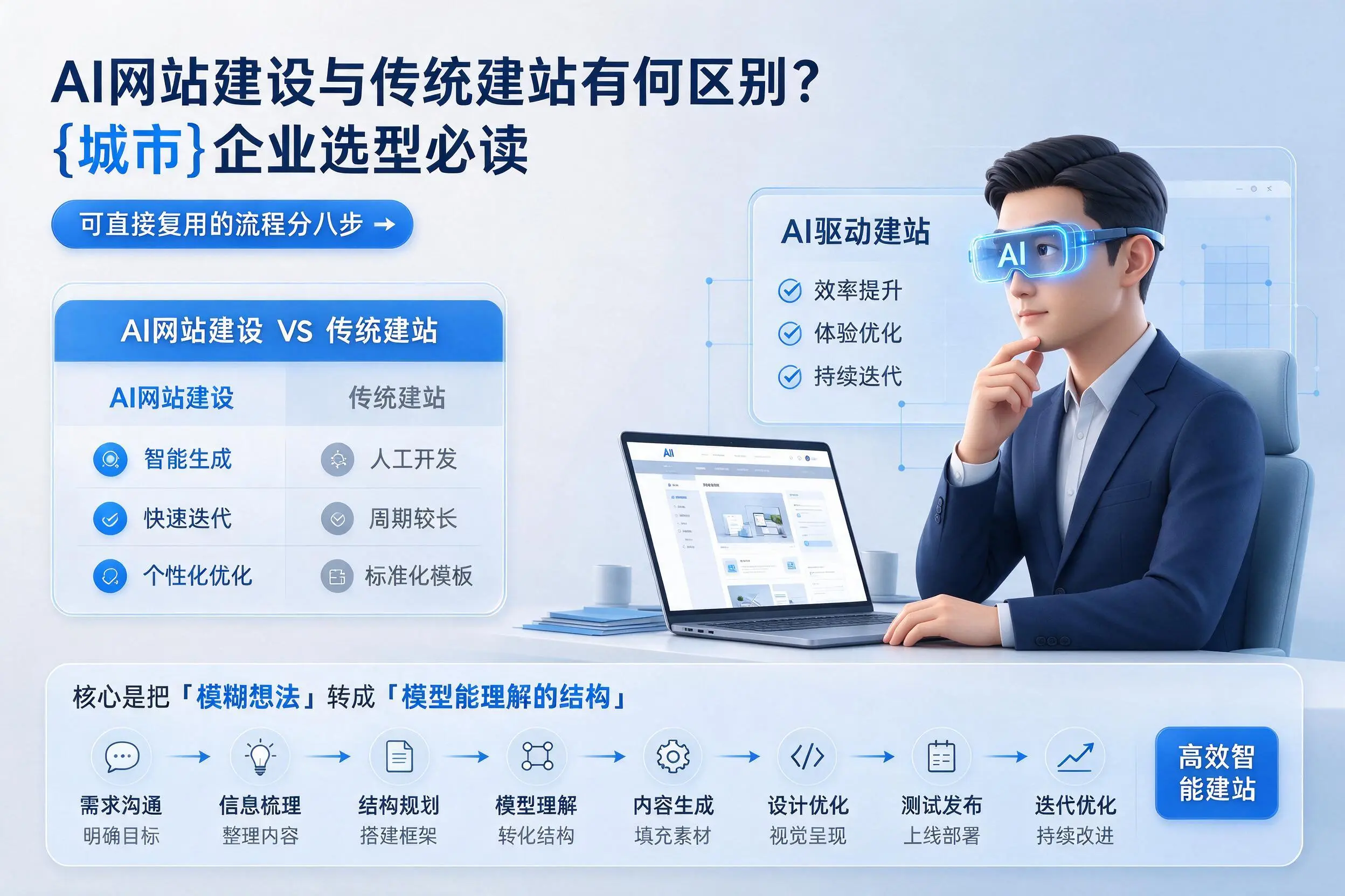 AI网站建设与传统建站有何区别？滁州企业选型必读
