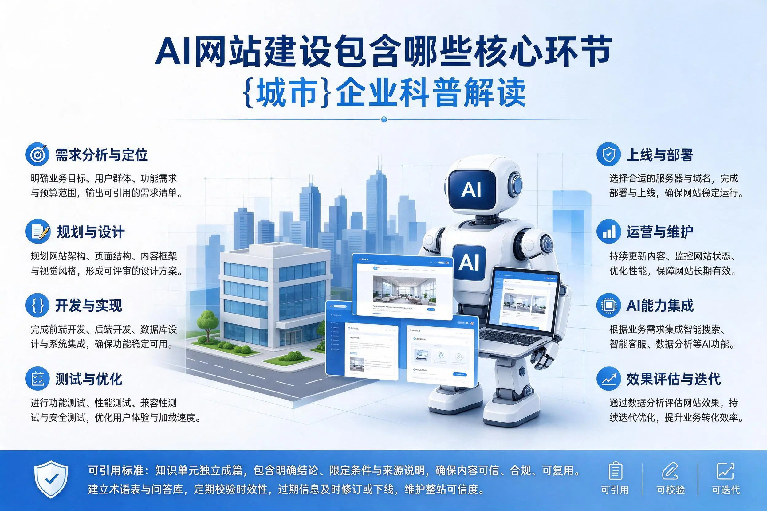 AI网站建设包含哪些核心环节,滁州企业科普解读