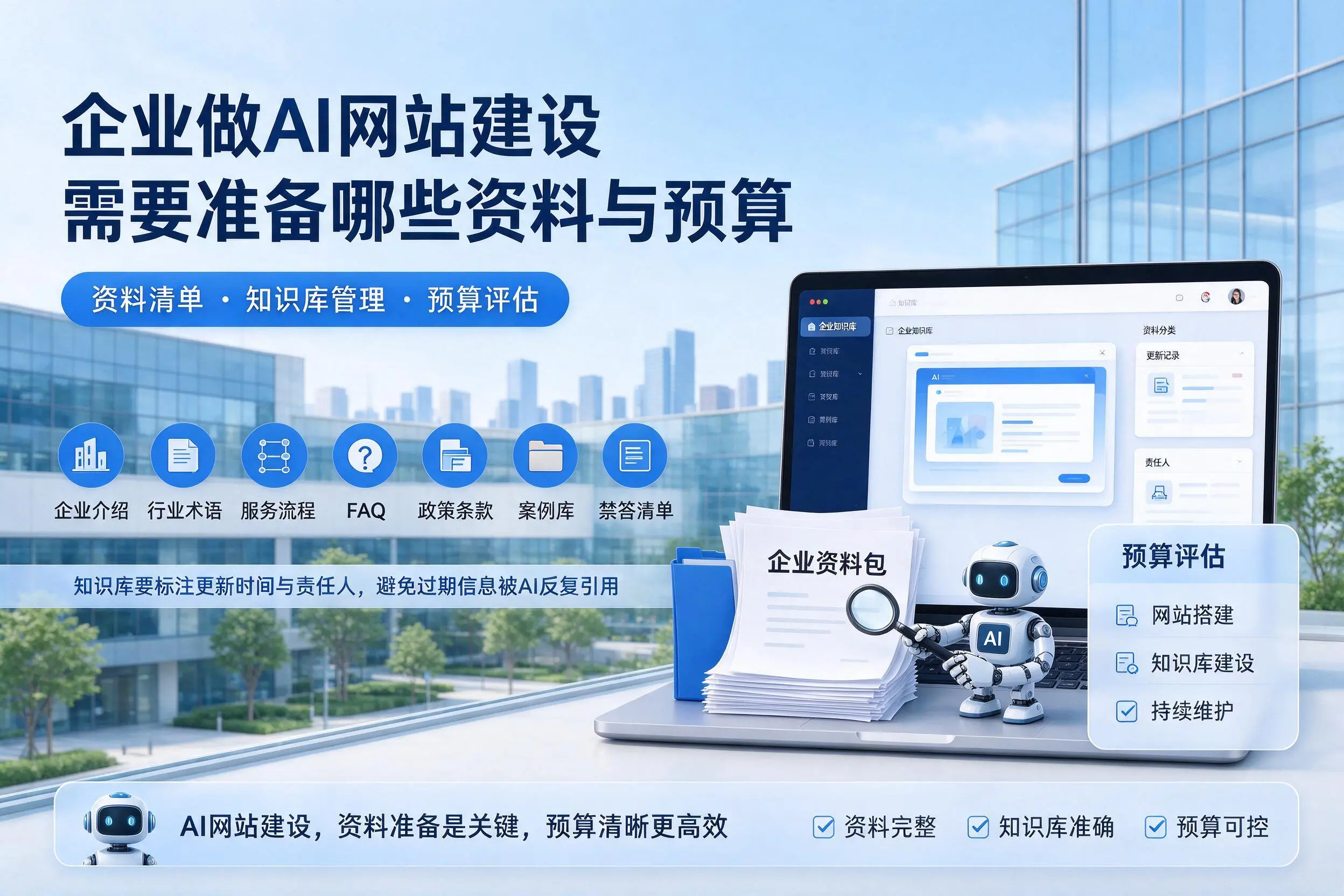 滁州企业做AI网站建设需要准备哪些资料与预算