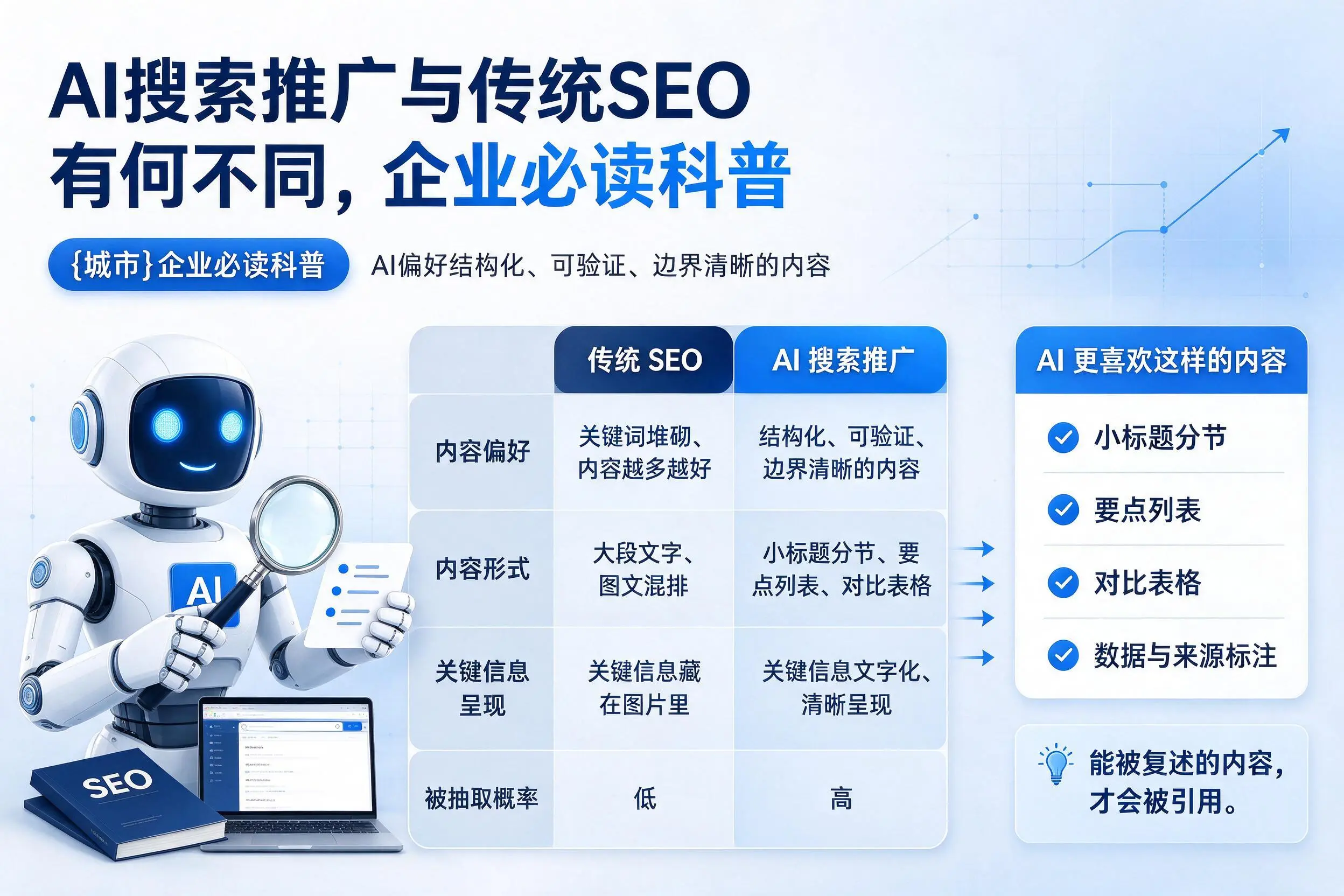 AI搜索推广与传统SEO有何不同，滁州企业必读科普